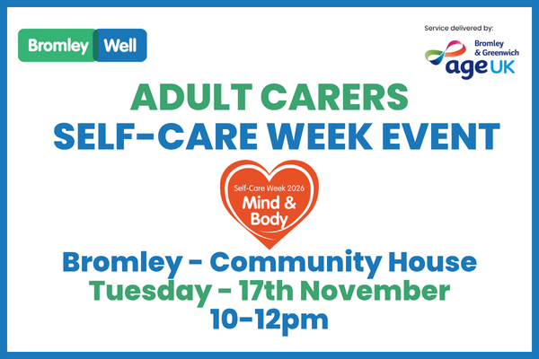 Adult Carers - Self-Care Week Event 2026