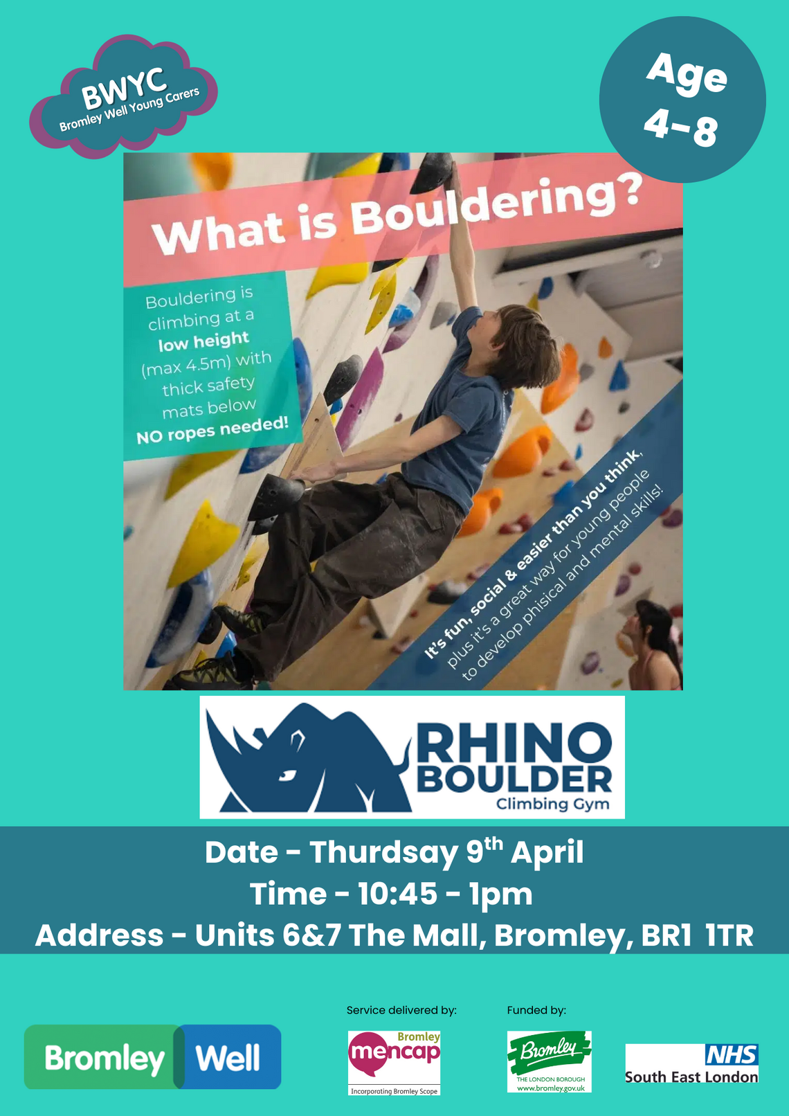 poster showing child climbing on indoor low level climbing apparatus