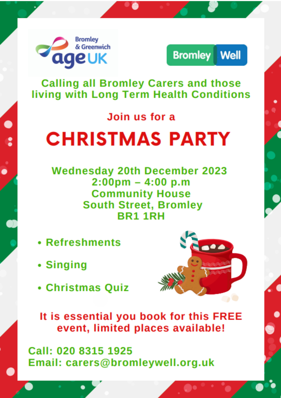 Carers Christmas part