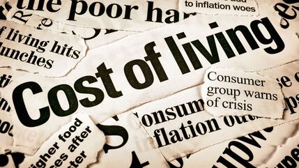 newspaper cuttings about cost of living