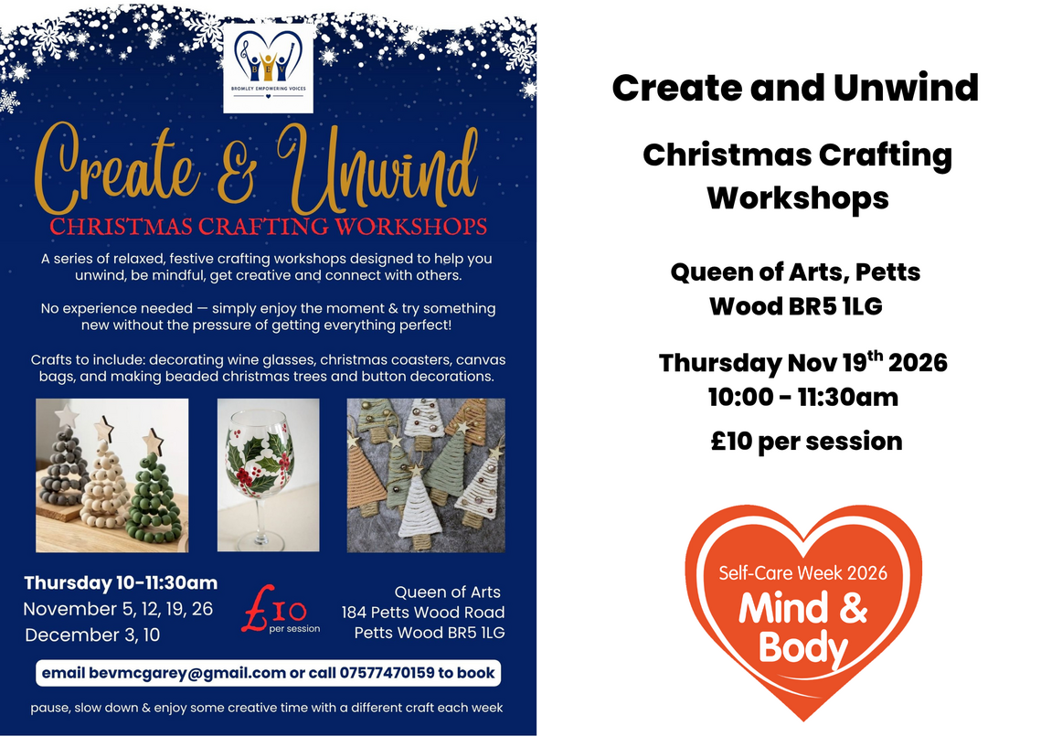 create and unwind workshops 