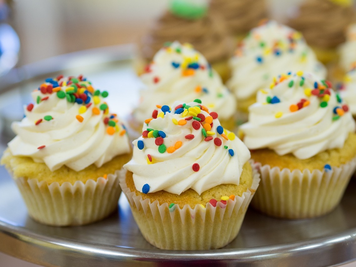 cup cakes on a plate