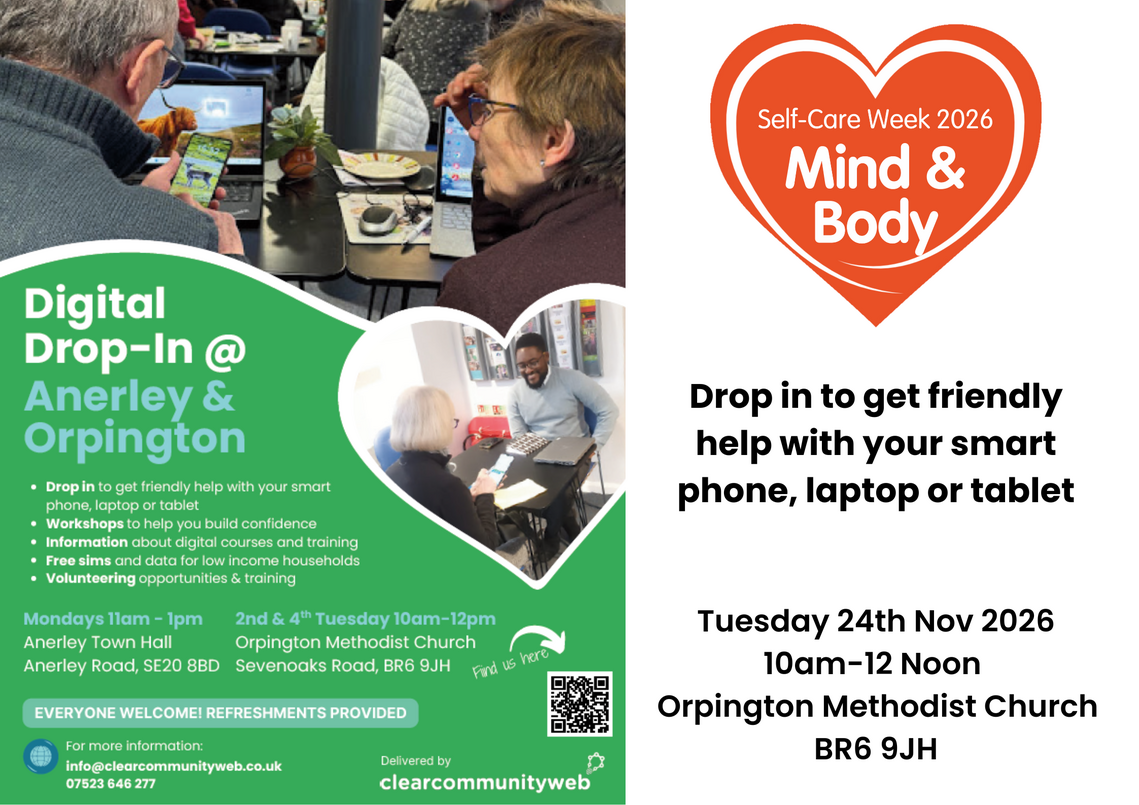 poster advertising free digital drop in support