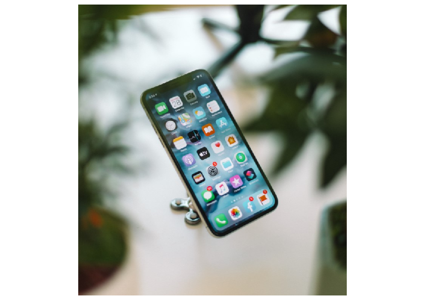 mobile phone showing mobile phone apps