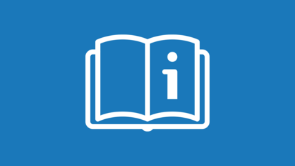 open book with an Information I in middole