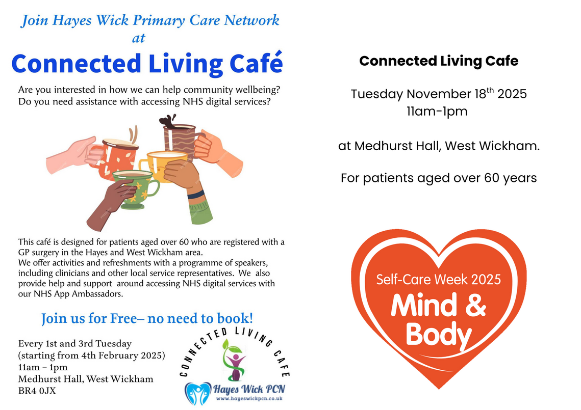 Hayes Wick Connected Living Cafe Nov 2025