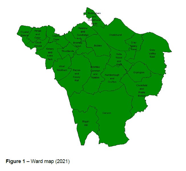 Map of Bromley Wards