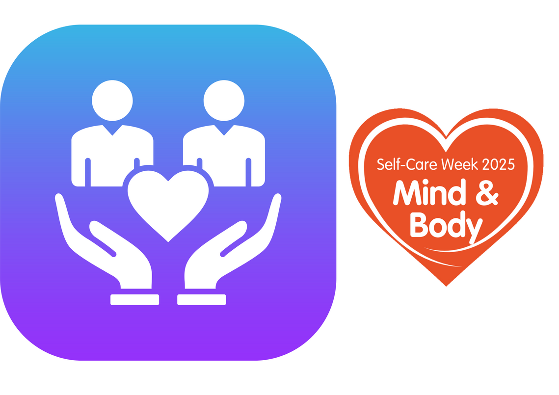 graphic showing 2 people and a heart