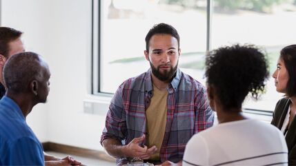 small group discussion session
