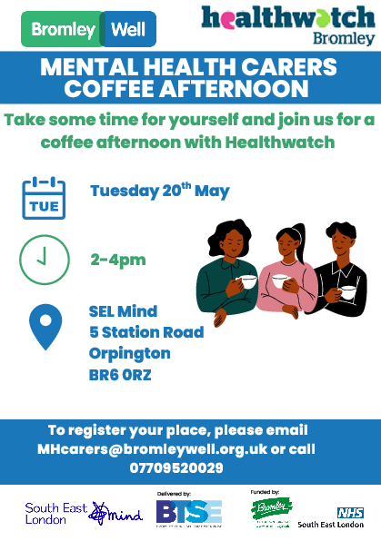MHC Coffee Afternoon with Healthwatch