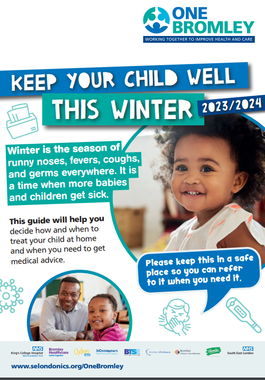 cover of NHS leaflet about keeping children well 