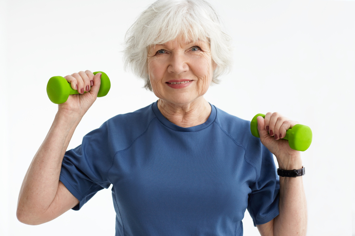 older lady exercising: Image by shurkin_son on Freepik