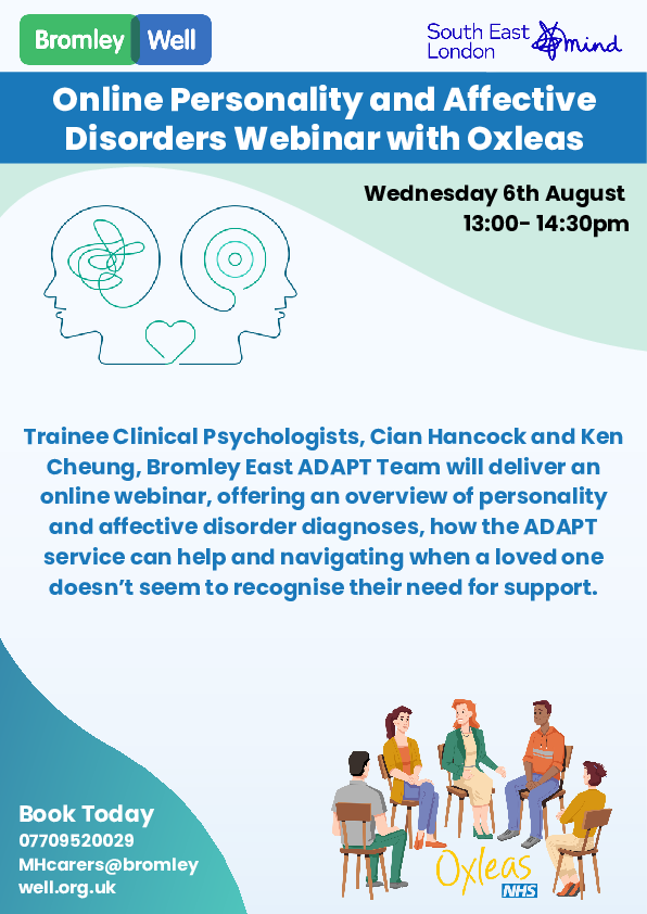 online personality and affective disorder webinar
