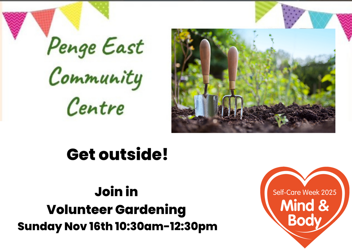 poste for volunteer gardening Sunday 16th Nov