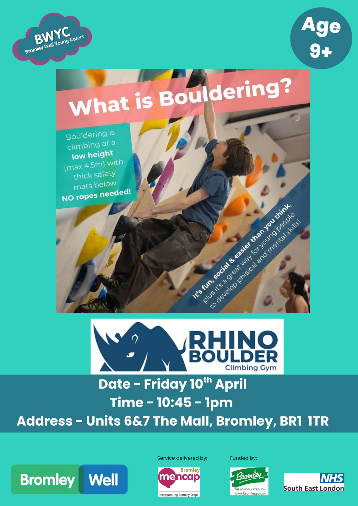 poster showing child climbing on indoor low level climbing apparatus