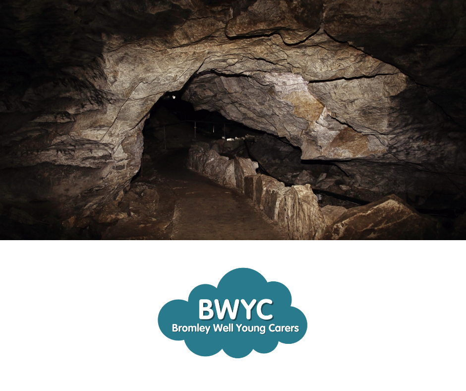 inside a cave