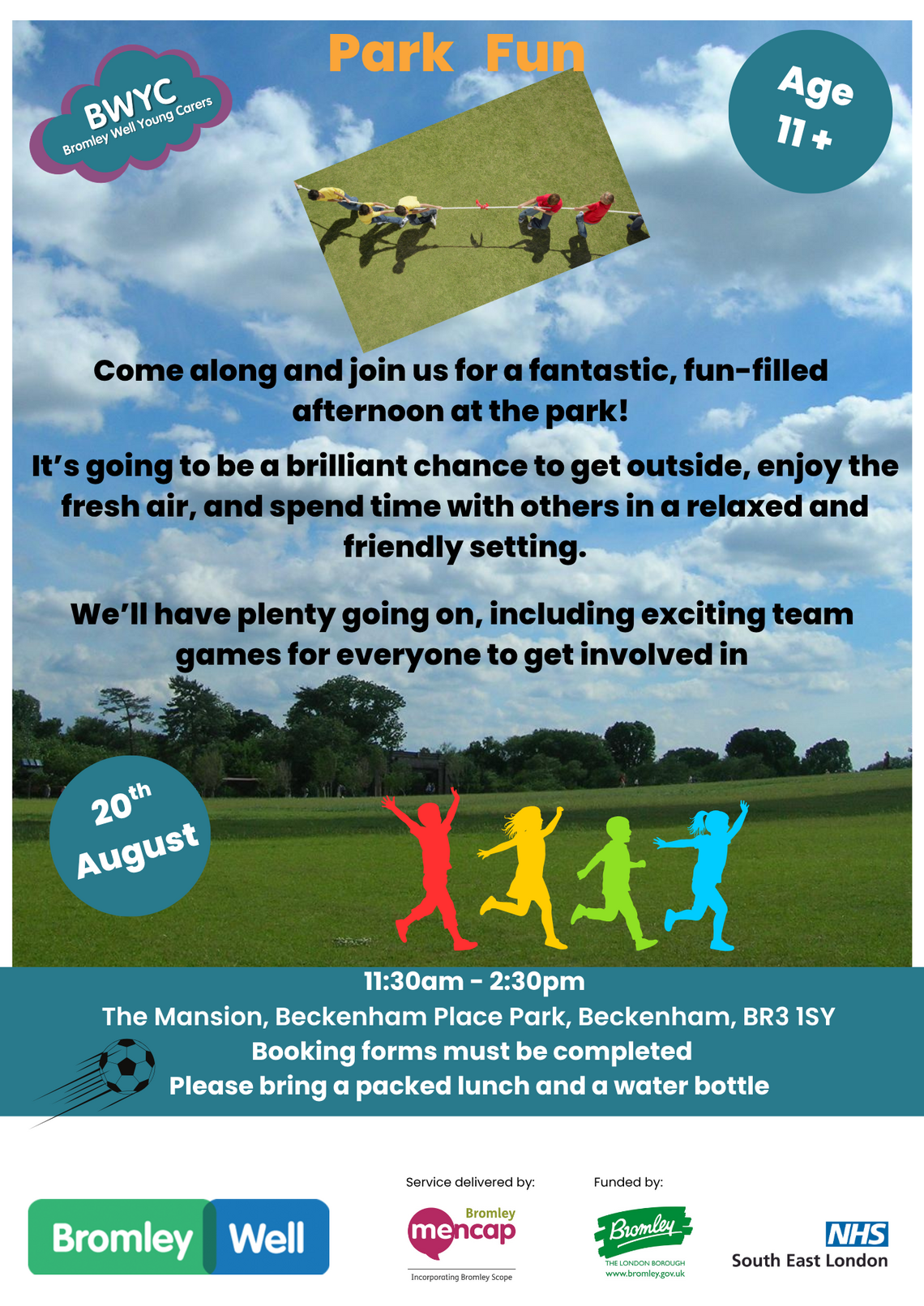young carers park fun 11+ 20.8.26