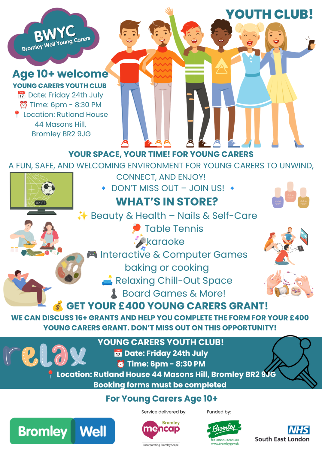 young carers youth club