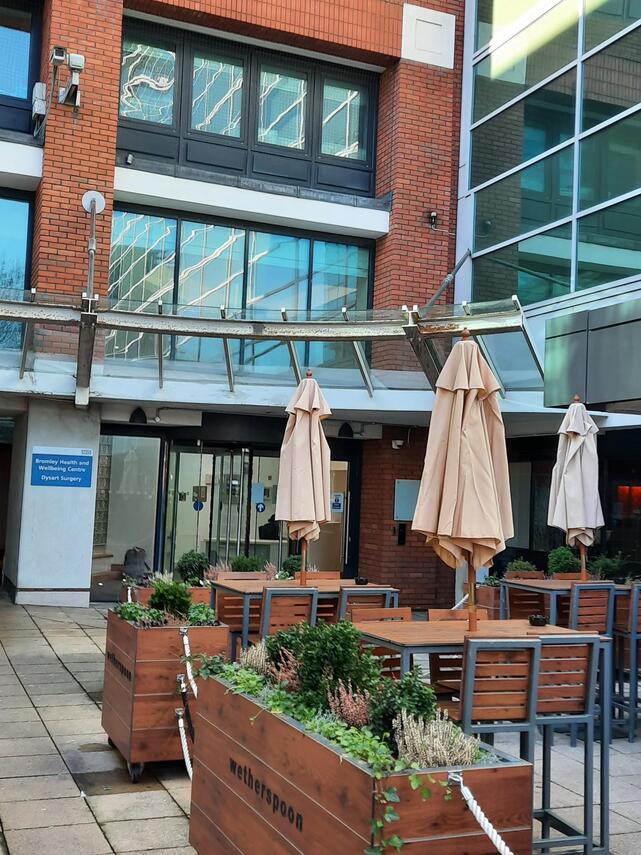 outside view of One Bromley Wellbeing Hub at south Bromley