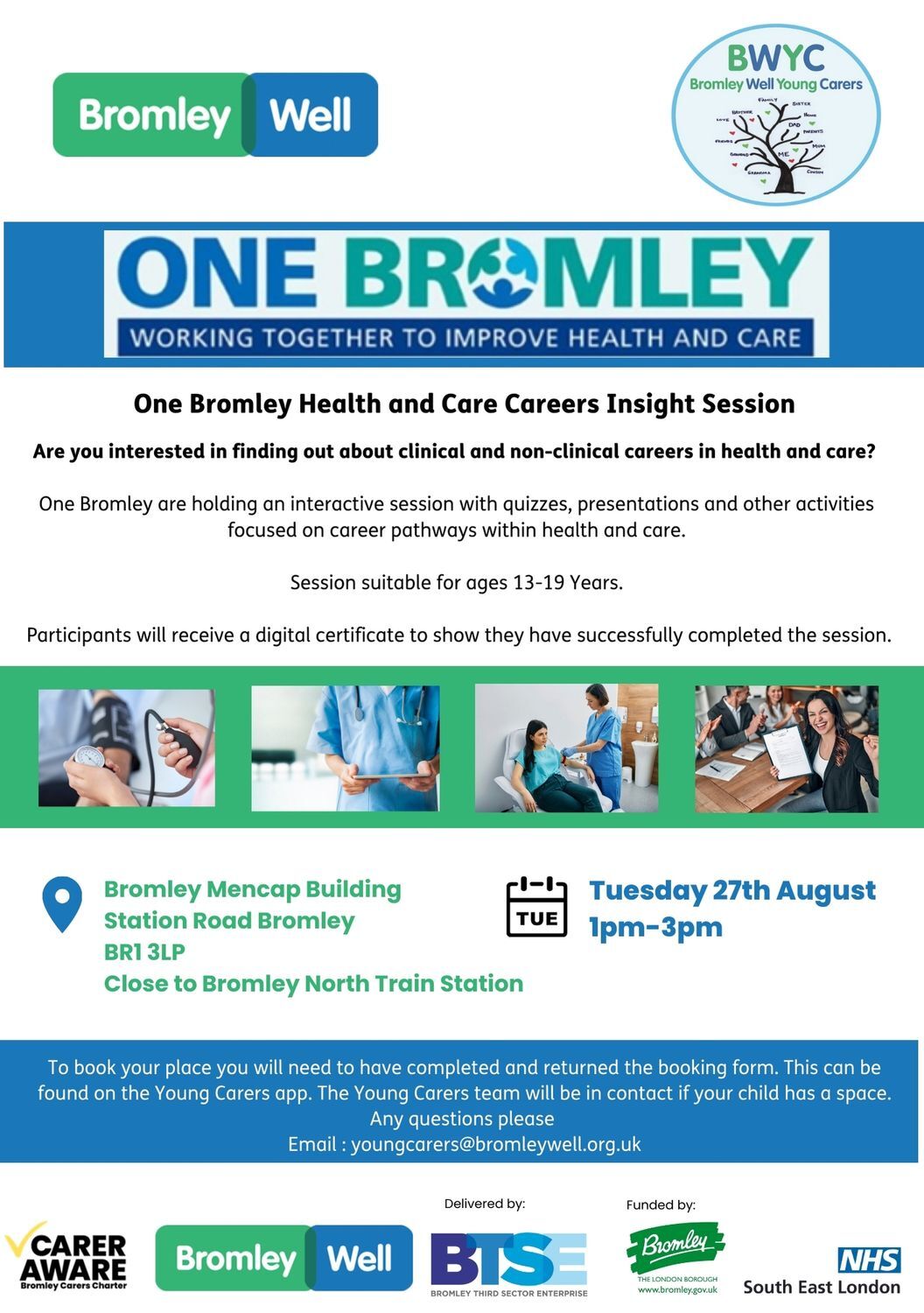 young carers careers event aug 2024